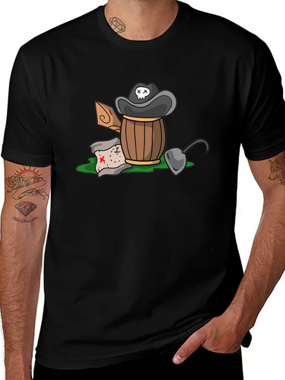 Pirate Treasure T-Shirt - Cartoon Design