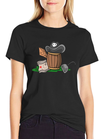 Pirate Treasure T-Shirt - Cartoon Design