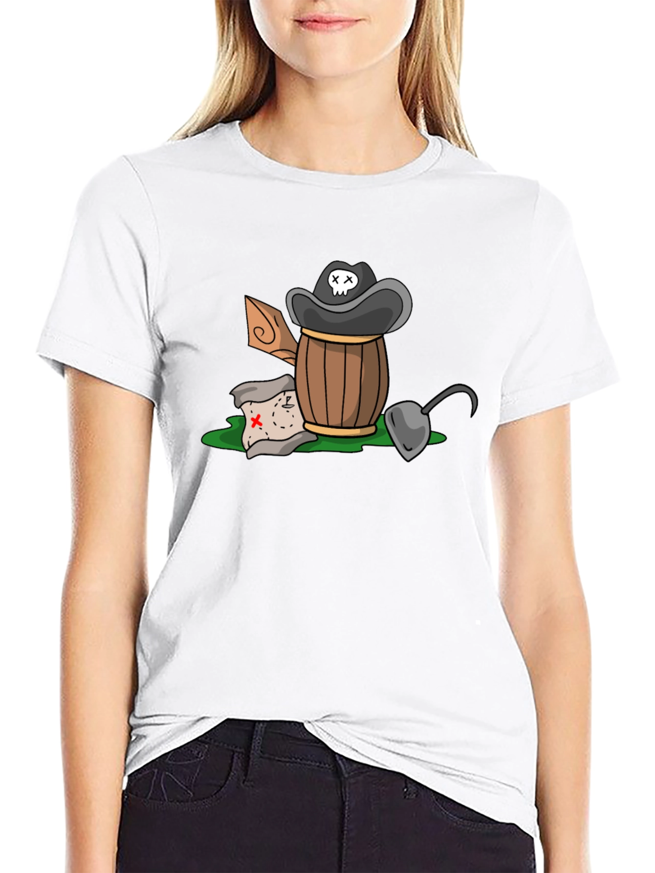 Pirate Treasure T-Shirt - Cartoon Design