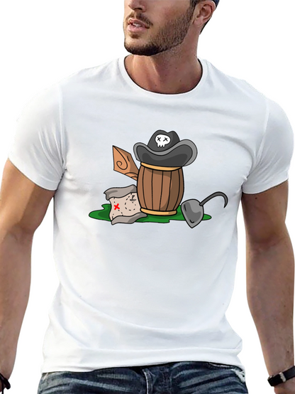 Pirate Treasure T-Shirt - Cartoon Design