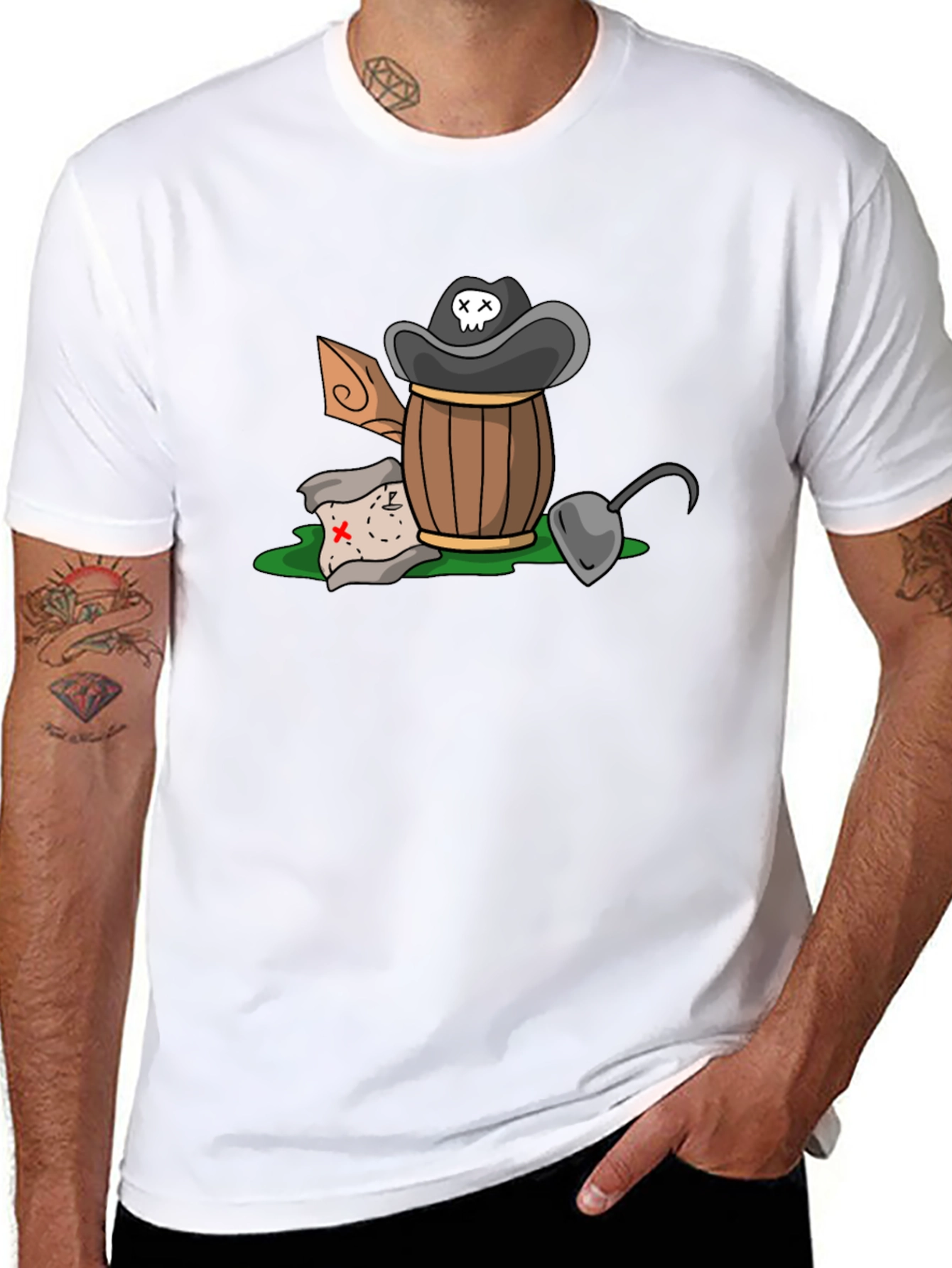 Pirate Treasure T-Shirt - Cartoon Design