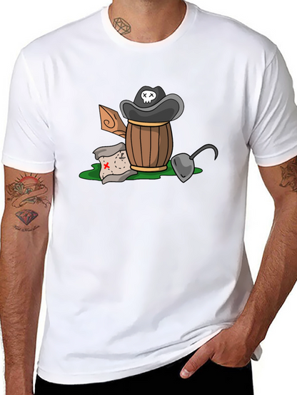 Pirate Treasure T-Shirt - Cartoon Design