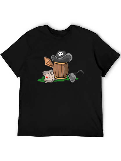 Pirate Treasure T-Shirt - Cartoon Design