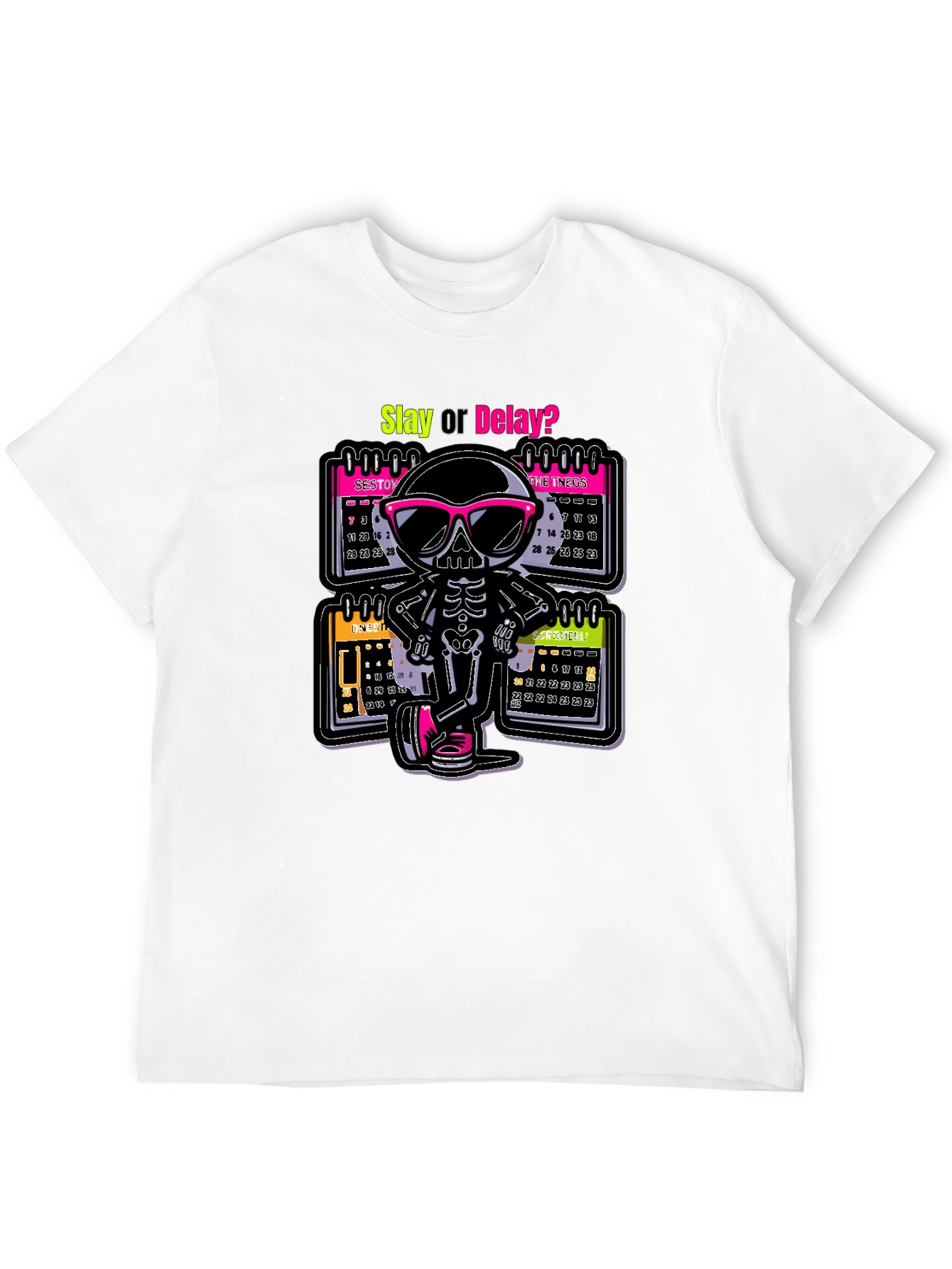 Slay or Delay? Skeleton T-Shirt