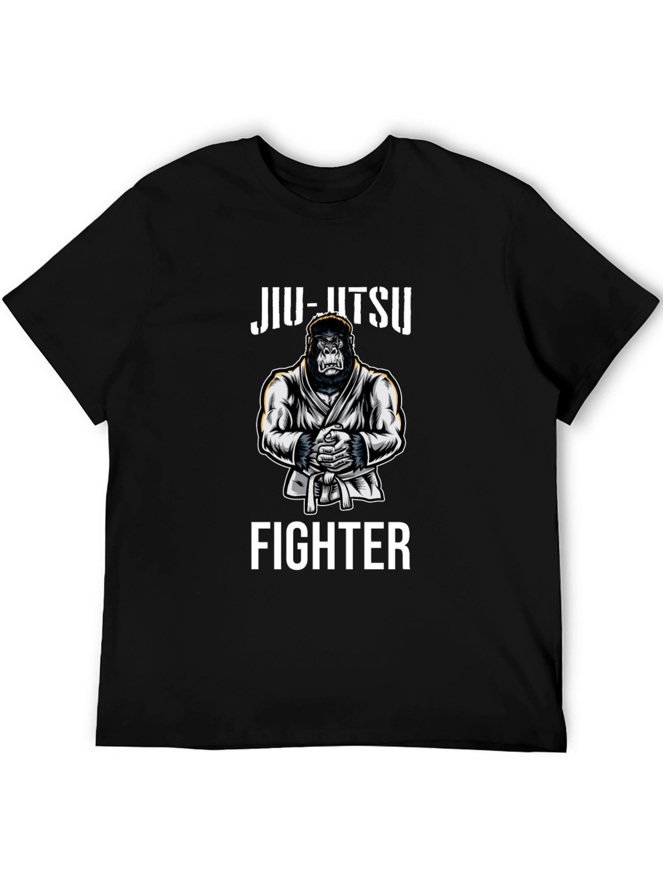 Jiu-Jitsu Gorilla Fighter Black T-Shirt