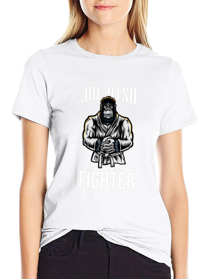 Jiu-Jitsu Gorilla Fighter Black T-Shirt