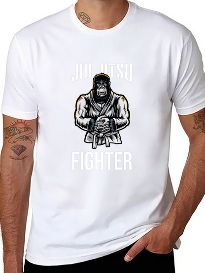 Jiu-Jitsu Gorilla Fighter Black T-Shirt