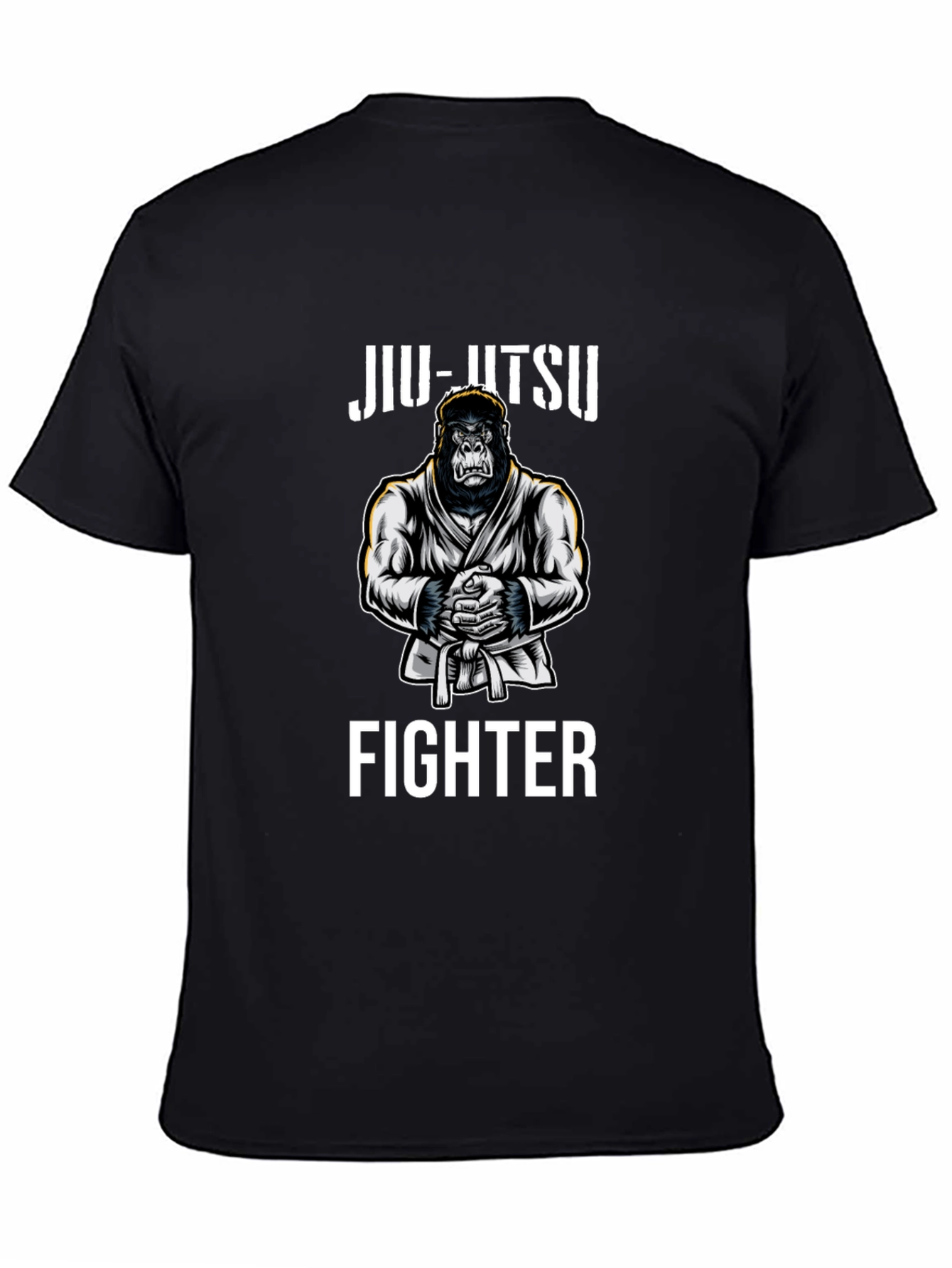 Jiu-Jitsu Gorilla Fighter Black T-Shirt