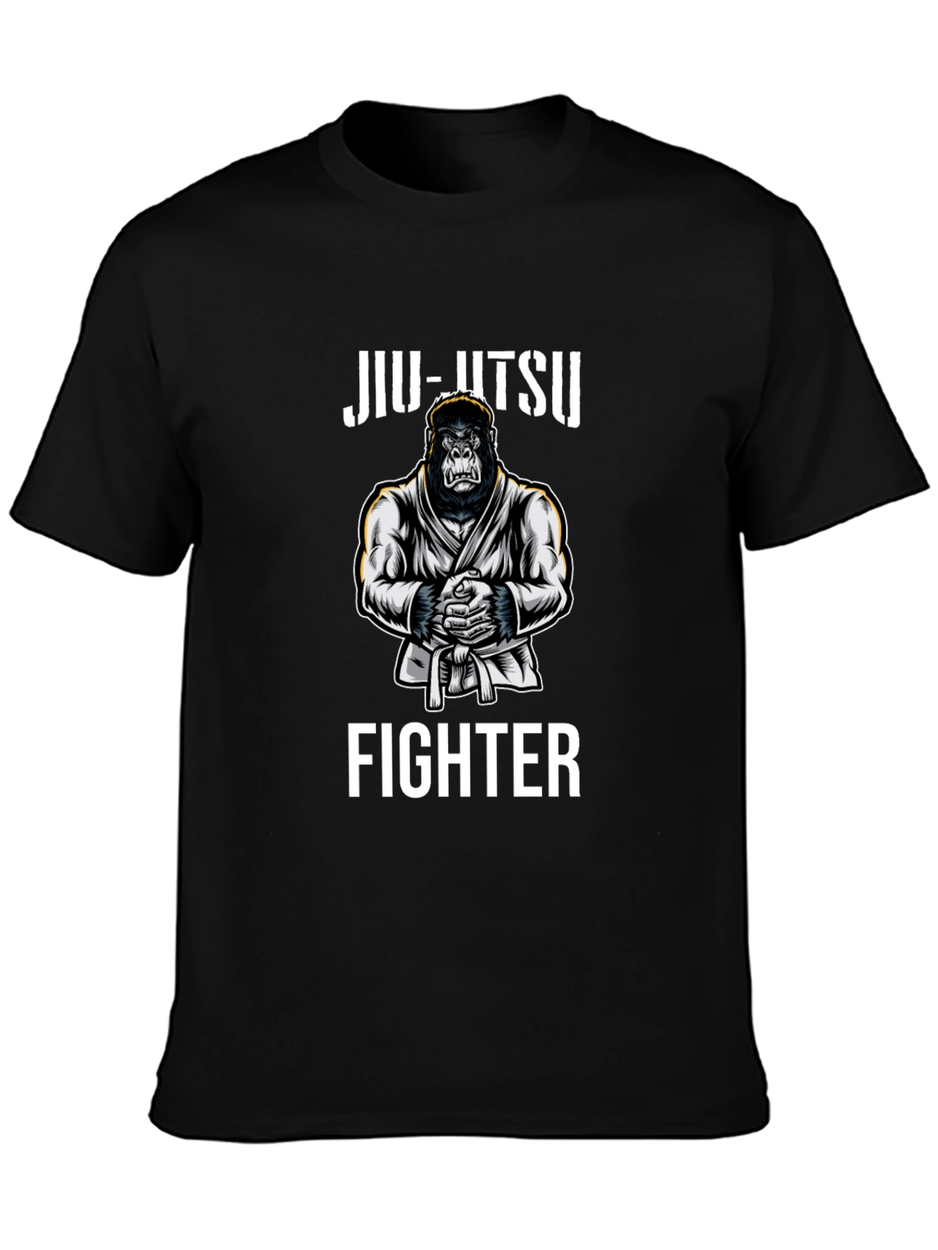 Jiu-Jitsu Gorilla Fighter Black T-Shirt