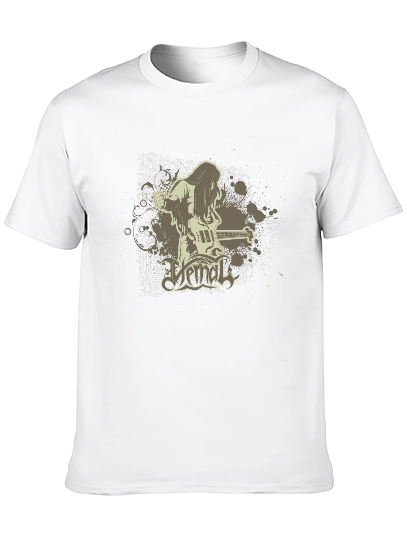 Cool Graphic Black T-Shirt - Rock Band Design