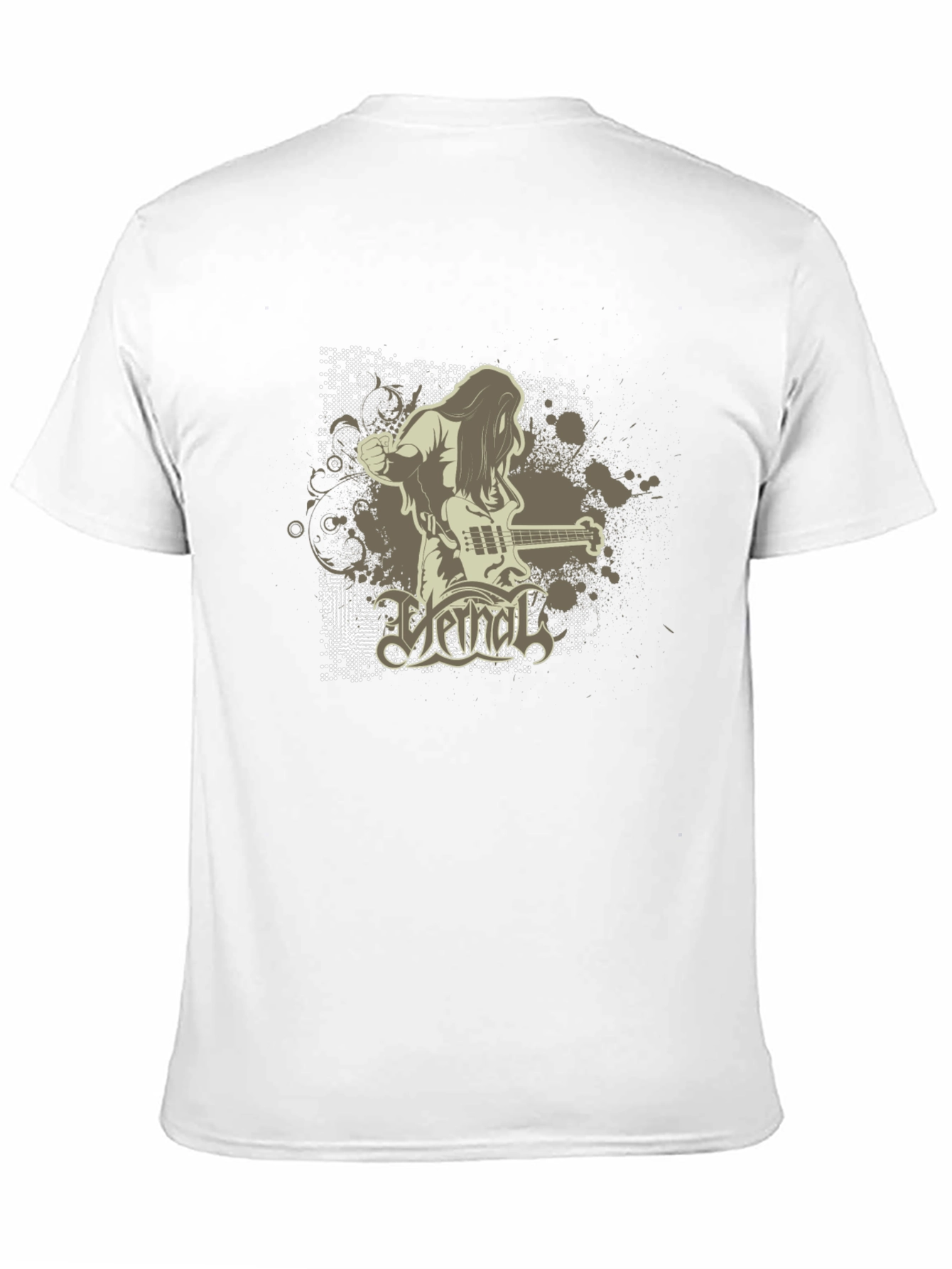 Cool Graphic Black T-Shirt - Rock Band Design
