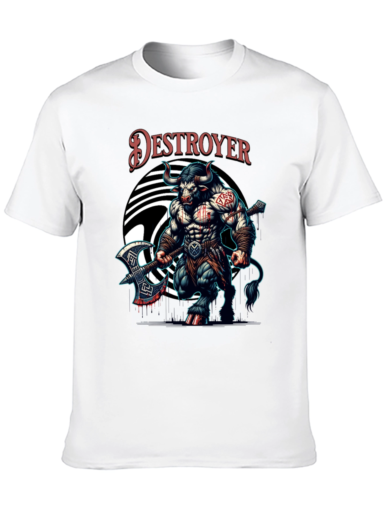 Destroyer Bull Graphic Tee - Bold & Unique Design