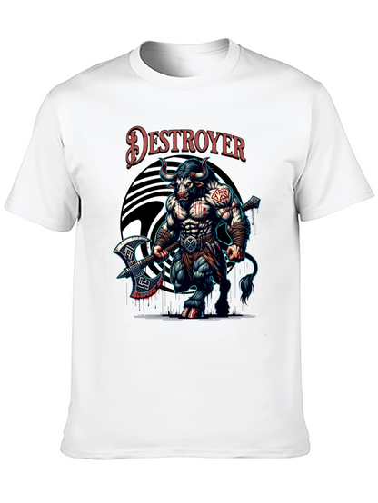 Destroyer Bull Graphic Tee - Bold & Unique Design