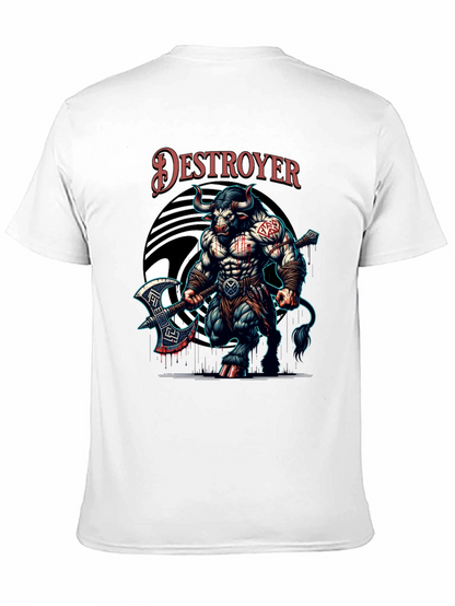 Destroyer Bull Graphic Tee - Bold & Unique Design