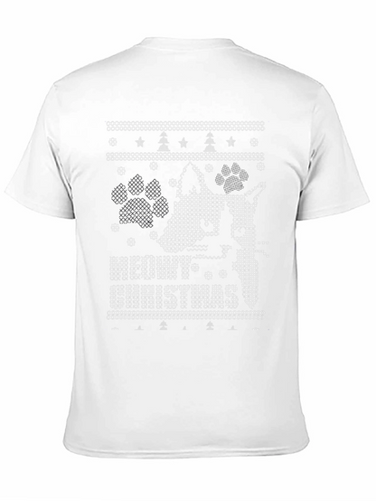 Ugly Christmas Sweater Dog Lover T-Shirt