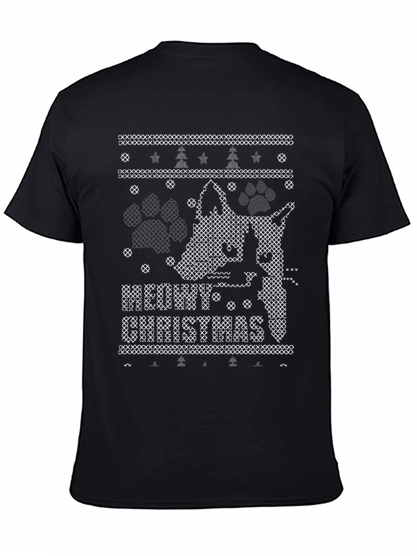 Ugly Christmas Sweater Dog Lover T-Shirt