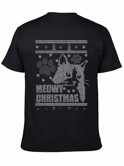 Ugly Christmas Sweater Dog Lover T-Shirt