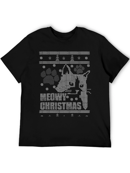 Ugly Christmas Sweater Dog Lover T-Shirt