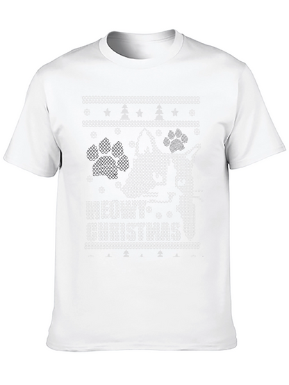 Ugly Christmas Sweater Dog Lover T-Shirt