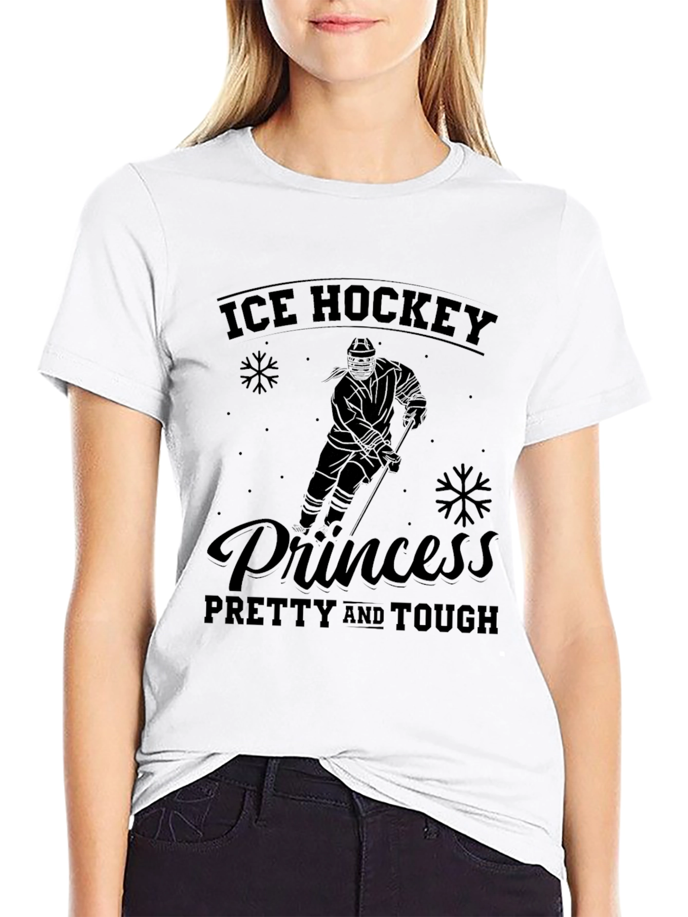 Ice Hockey Princess T-Shirt - Pretty & Tough