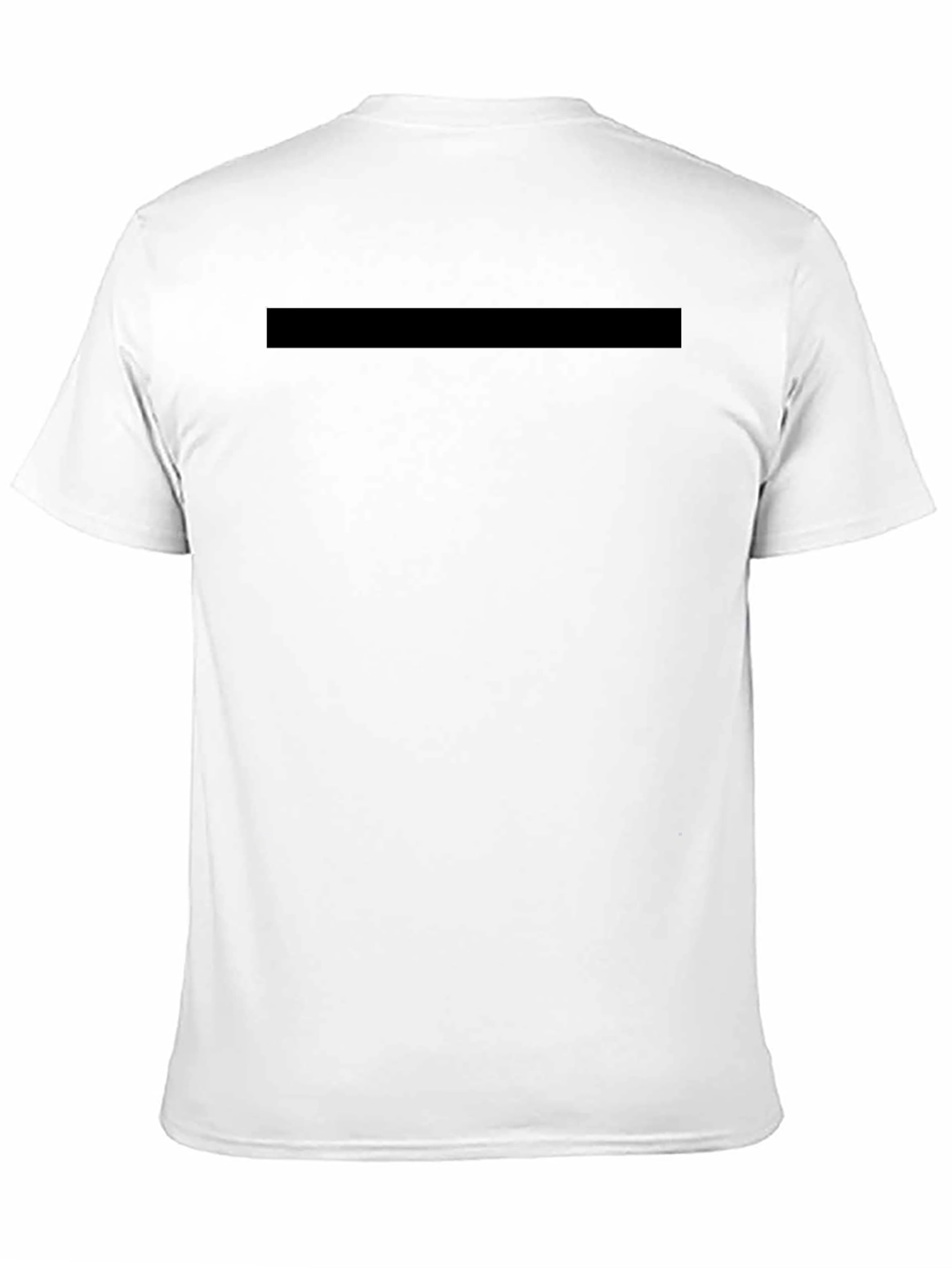 Mens Solid Black Crew Neck T-Shirt