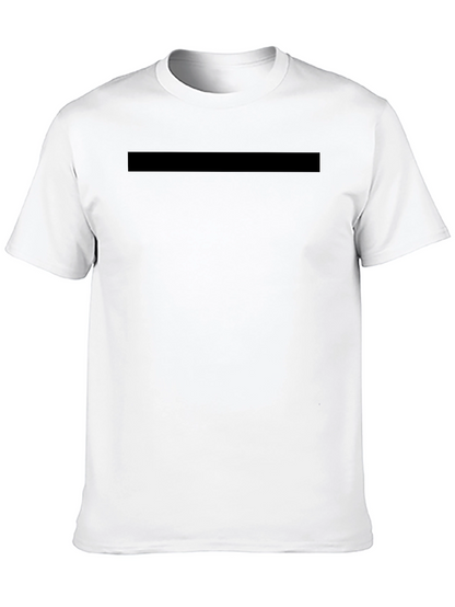 Mens Solid Black Crew Neck T-Shirt