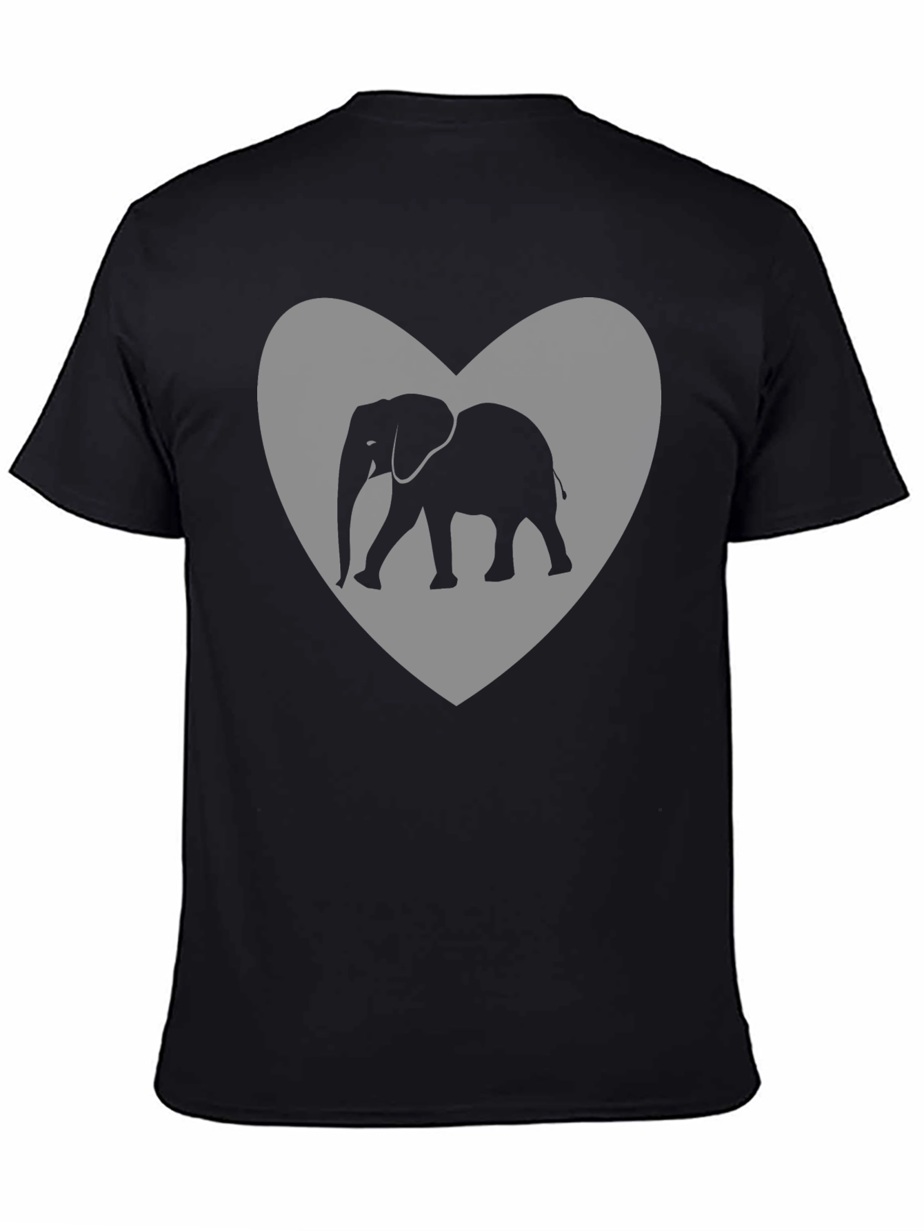 Elephant Heart Graphic Tee - Black