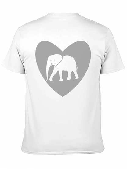 Elephant Heart Graphic Tee - Black