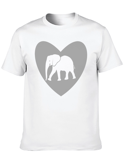 Elephant Heart Graphic Tee - Black