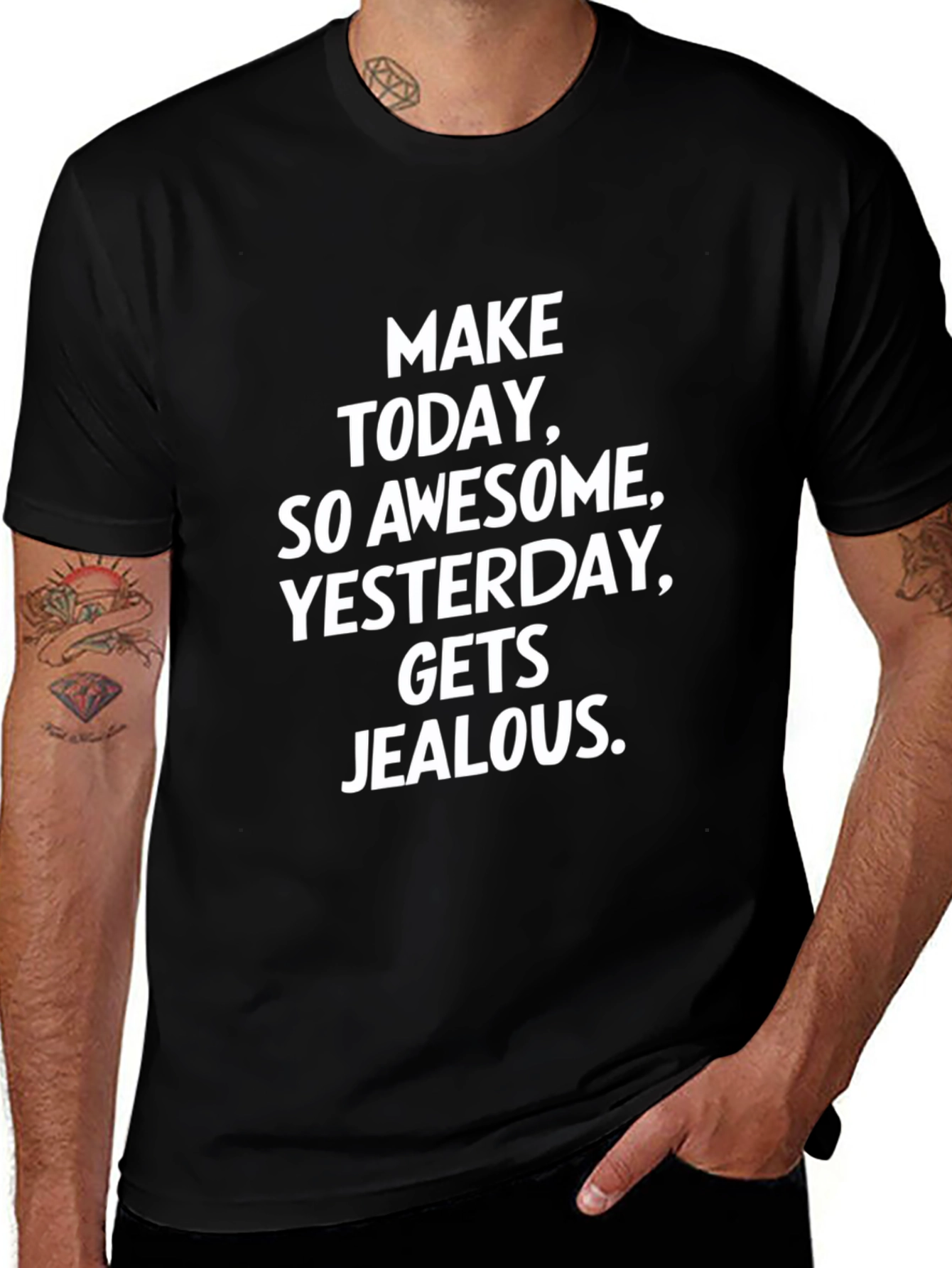 Awesome Today Graphic Tee - Black