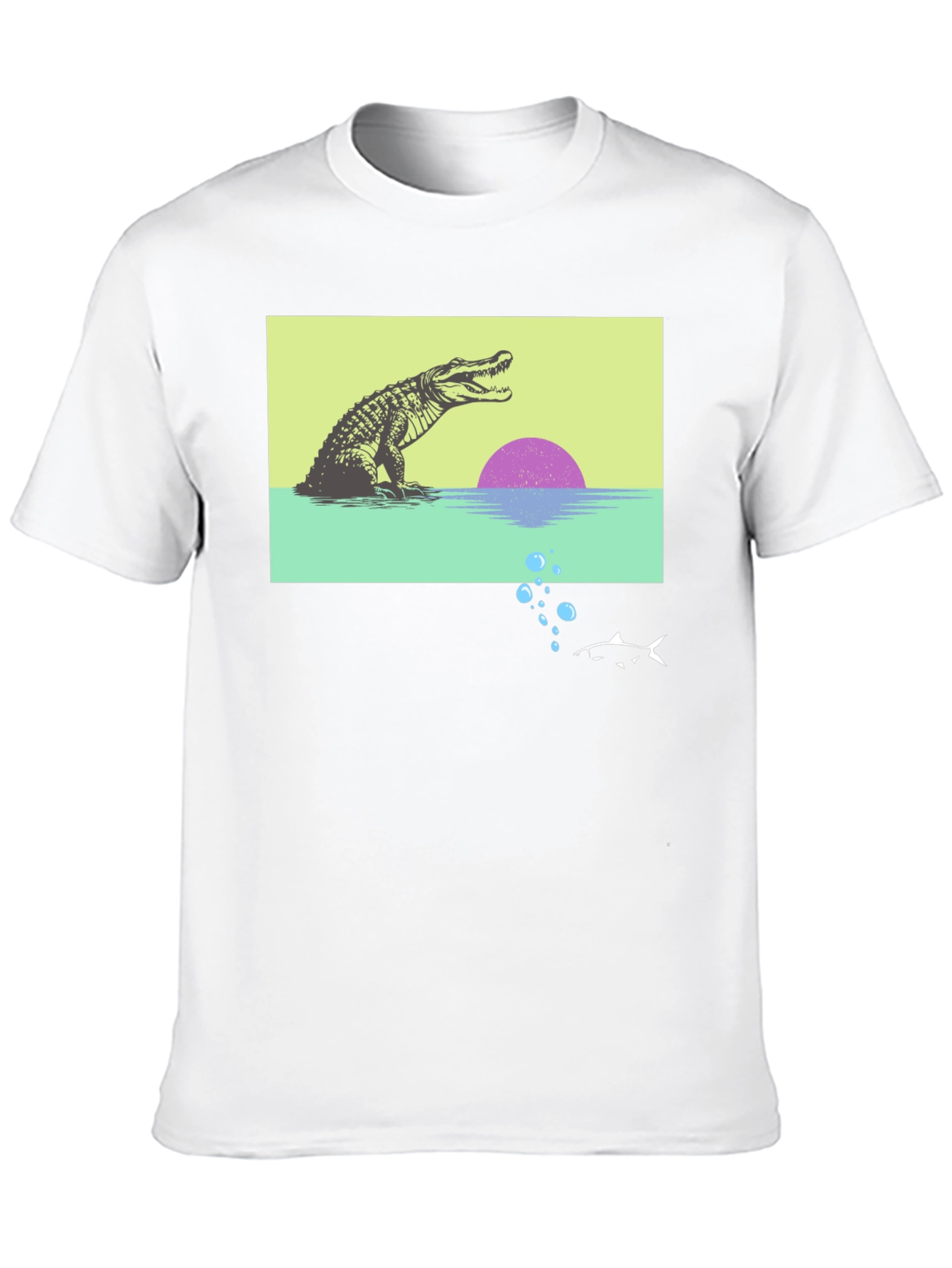 Retro Gator Sunset Graphic Tee