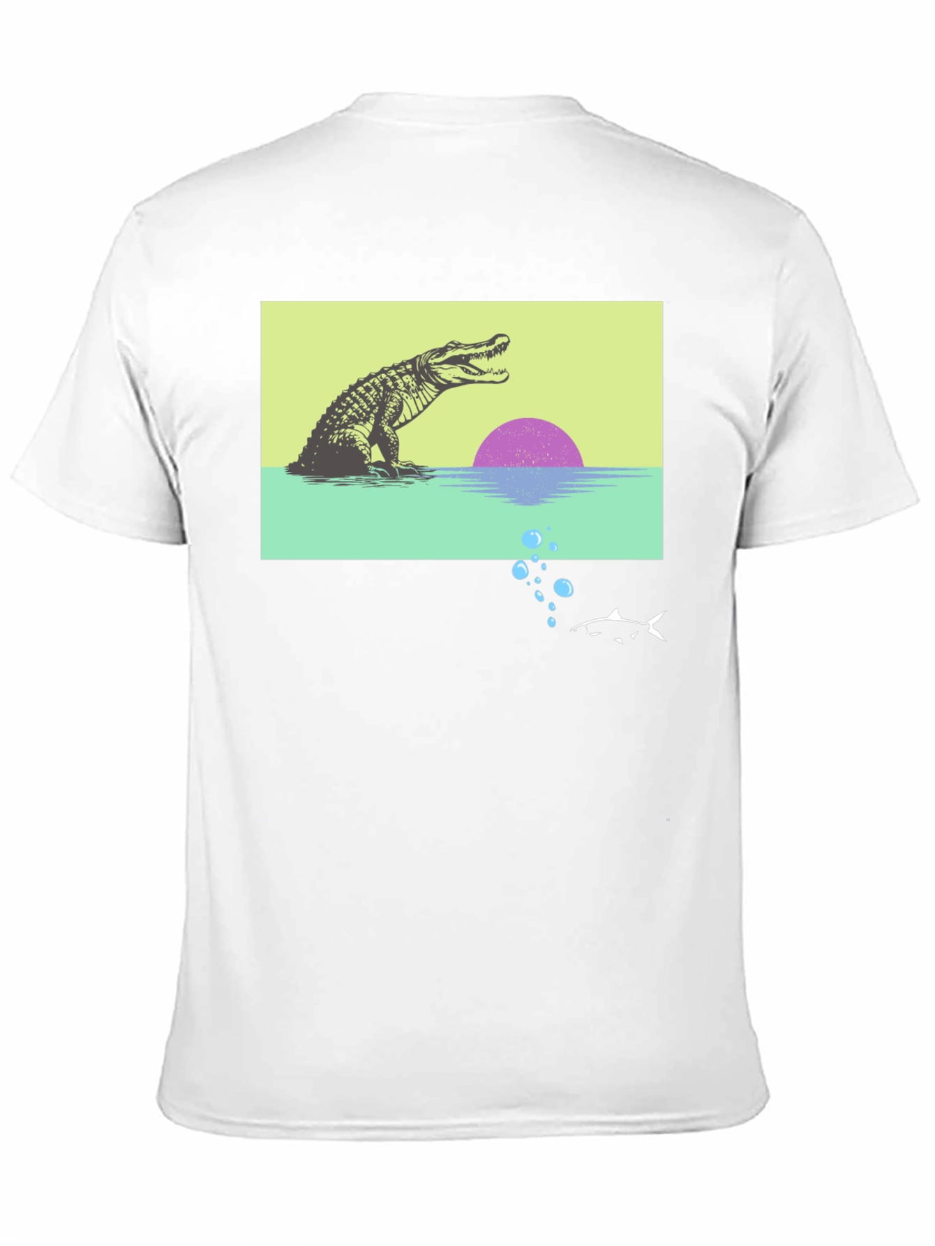 Retro Gator Sunset Graphic Tee