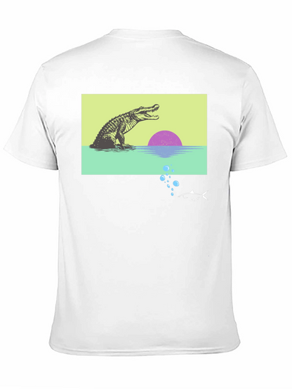 Retro Gator Sunset Graphic Tee