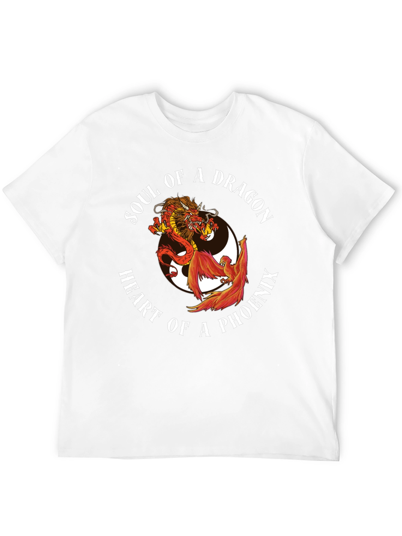 Dragon & Phoenix Graphic Tee - Yin Yang Style