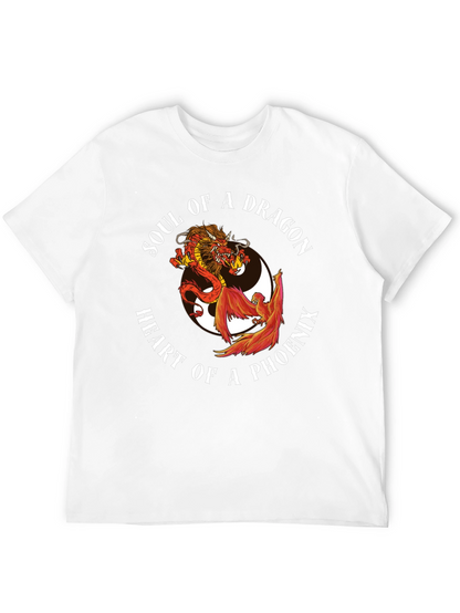 Dragon & Phoenix Graphic Tee - Yin Yang Style