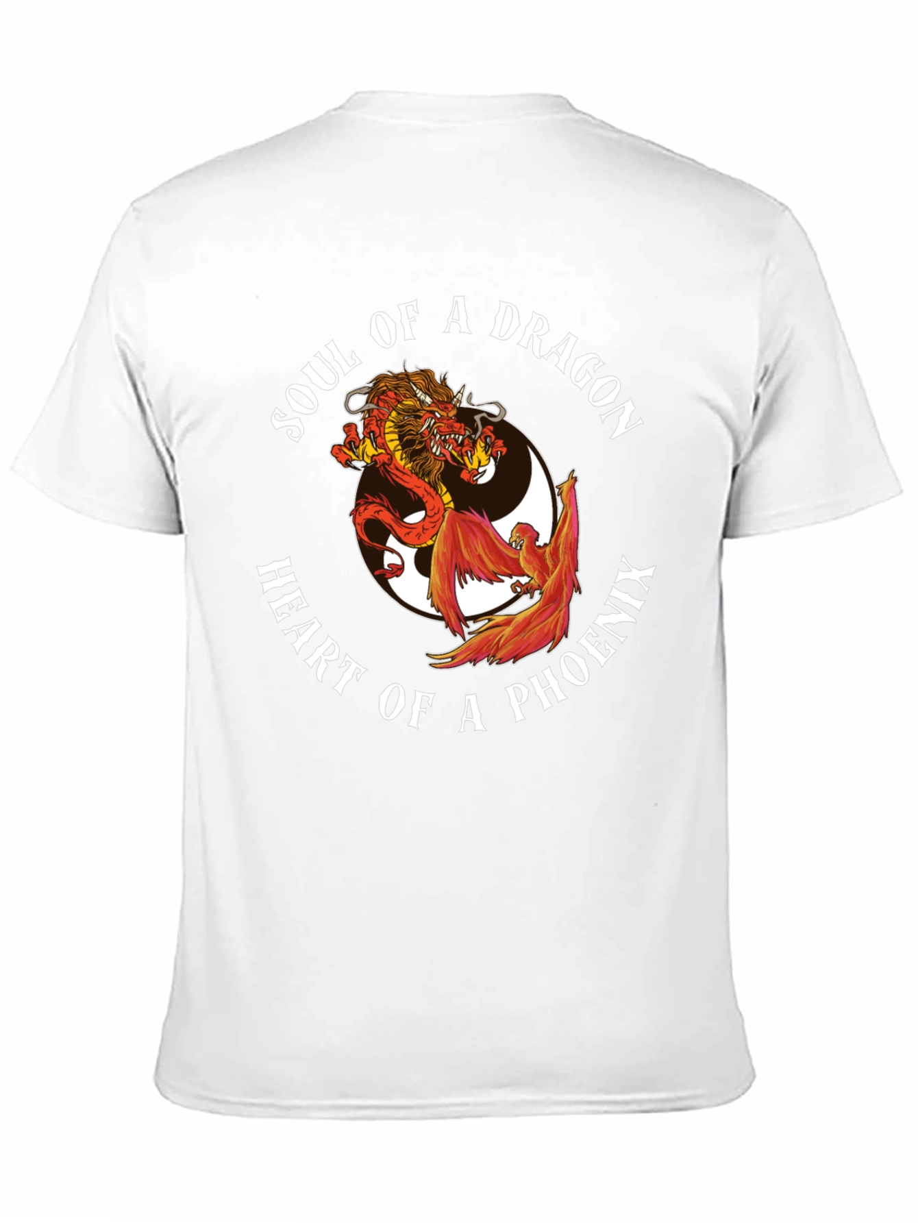 Dragon & Phoenix Graphic Tee - Yin Yang Style