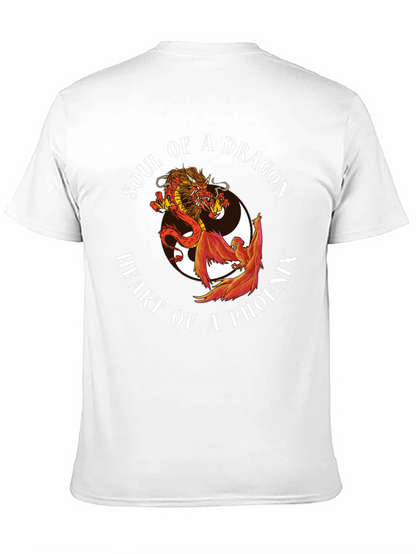 Dragon & Phoenix Graphic Tee - Yin Yang Style