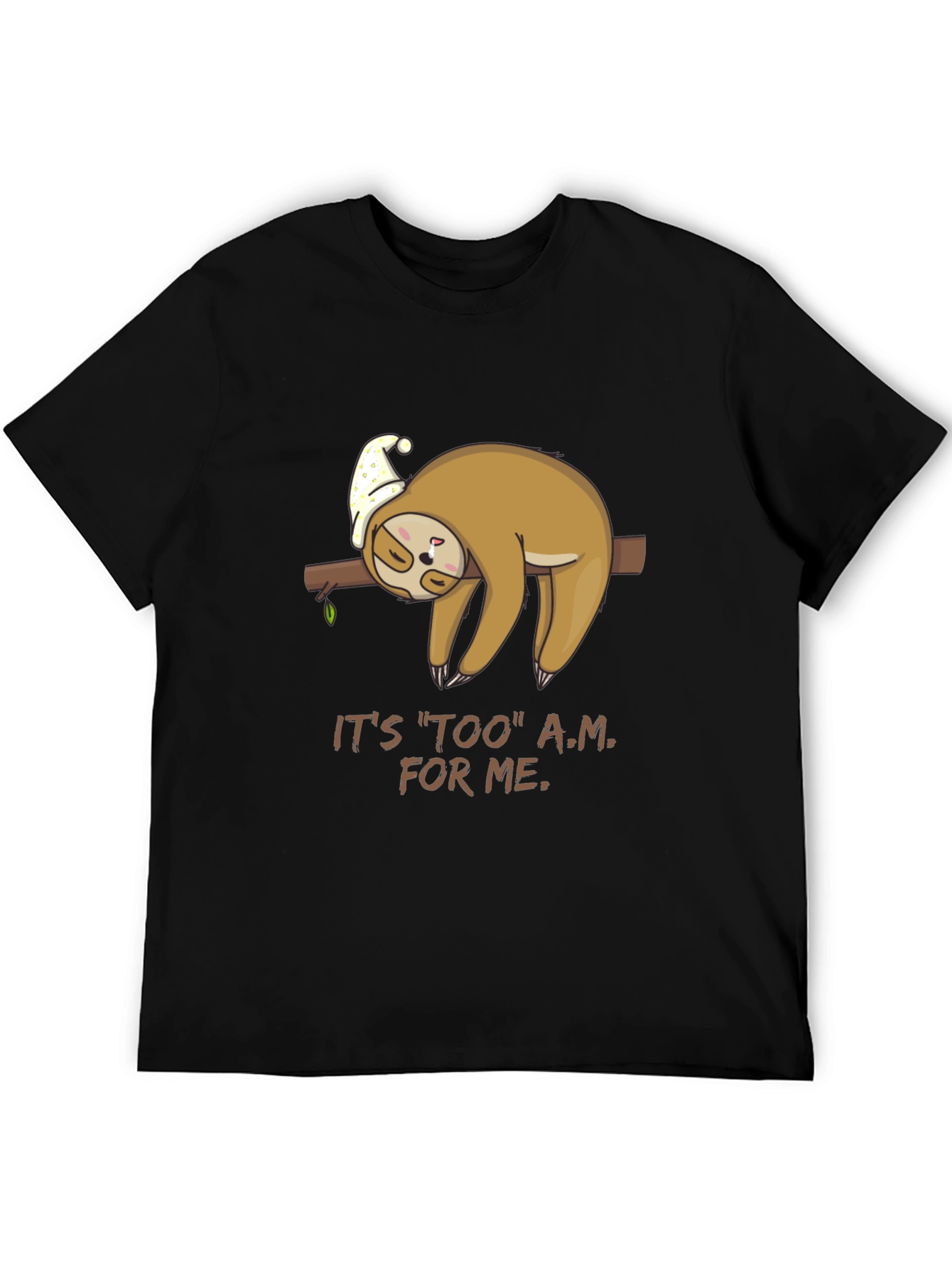 Lazy Sloth Tee - Too A.M. For Me
