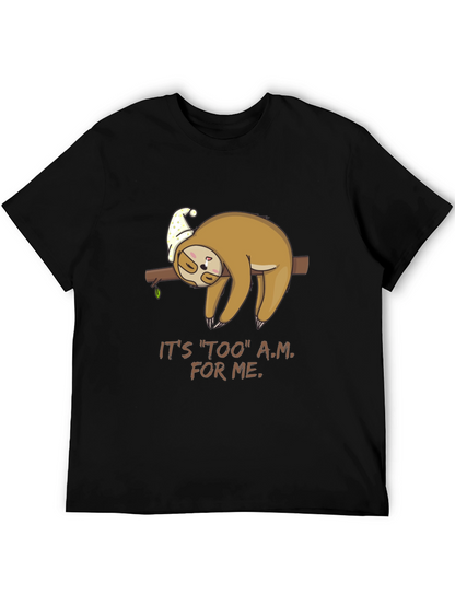 Lazy Sloth Tee - Too A.M. For Me