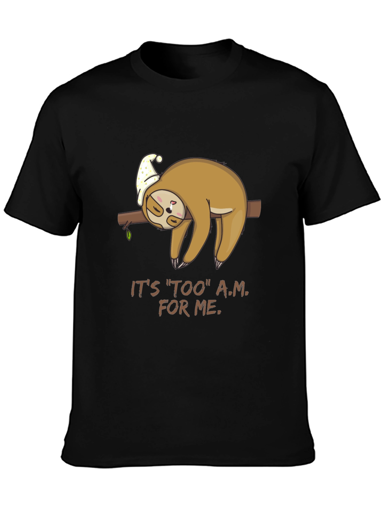 Lazy Sloth Tee - Too A.M. For Me