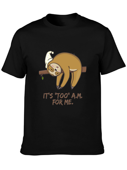 Lazy Sloth Tee - Too A.M. For Me
