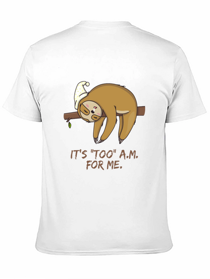 Lazy Sloth Tee - Too A.M. For Me