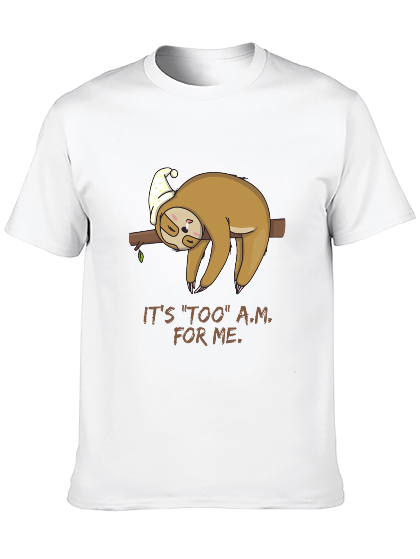 Lazy Sloth Tee - Too A.M. For Me
