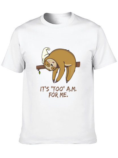 Lazy Sloth Tee - Too A.M. For Me