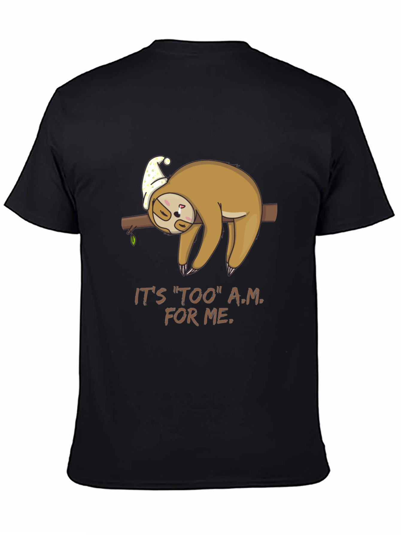 Lazy Sloth Tee - Too A.M. For Me