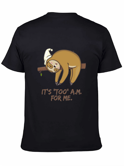Lazy Sloth Tee - Too A.M. For Me