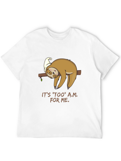 Lazy Sloth Tee - Too A.M. For Me