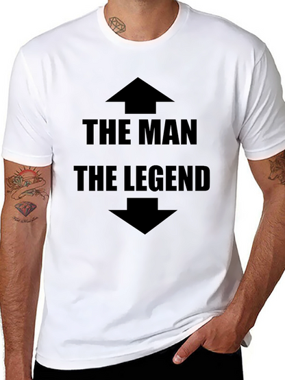 The Man The Legend Graphic Tee - Black