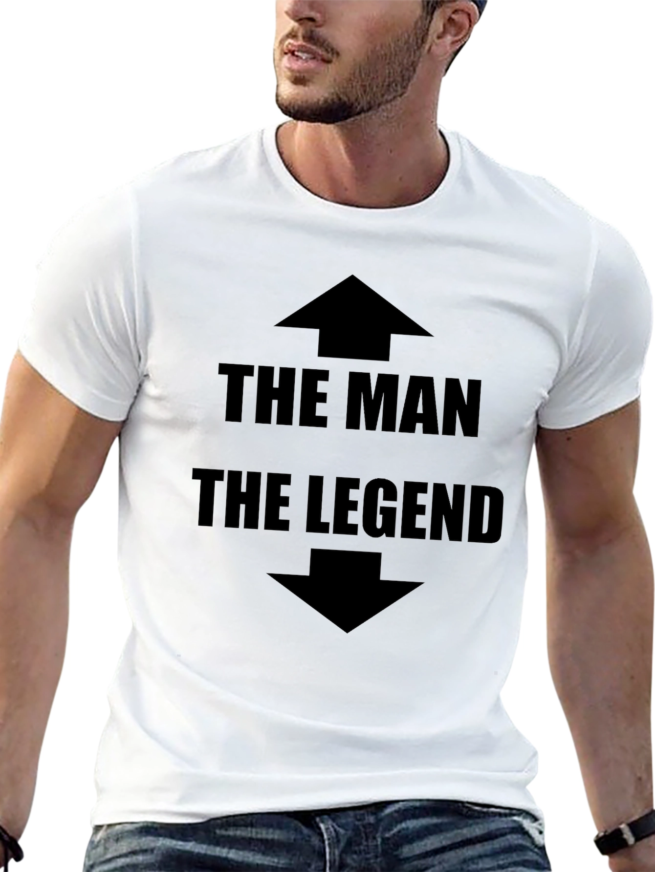 The Man The Legend Graphic Tee - Black