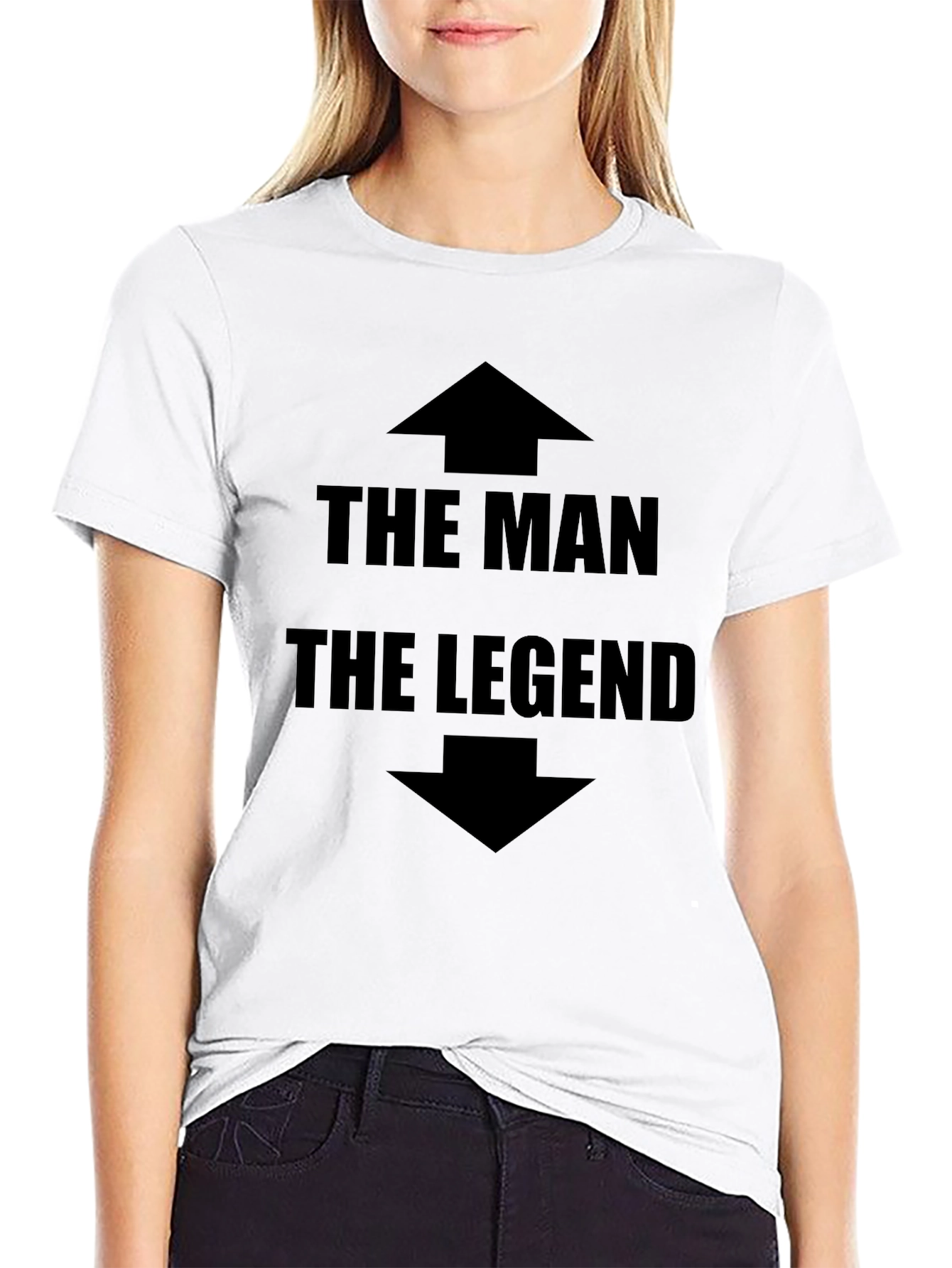 The Man The Legend Graphic Tee - Black
